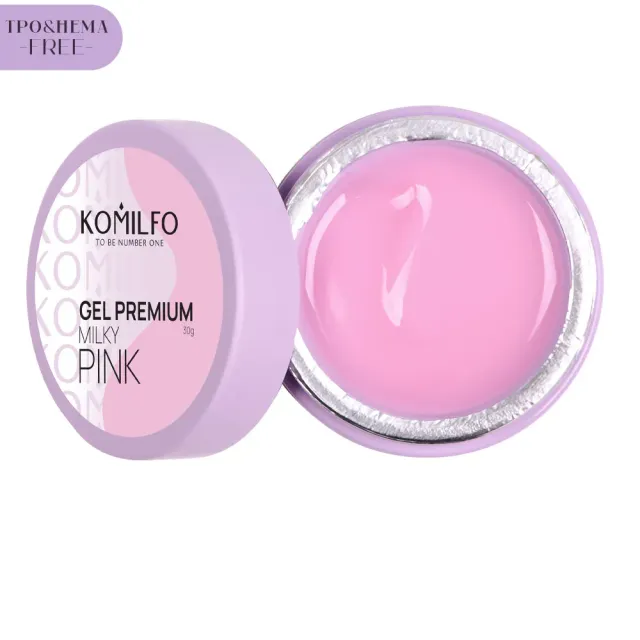 Komilfo Gel Premium Milky Pink gel unghie 30 g rosa latte