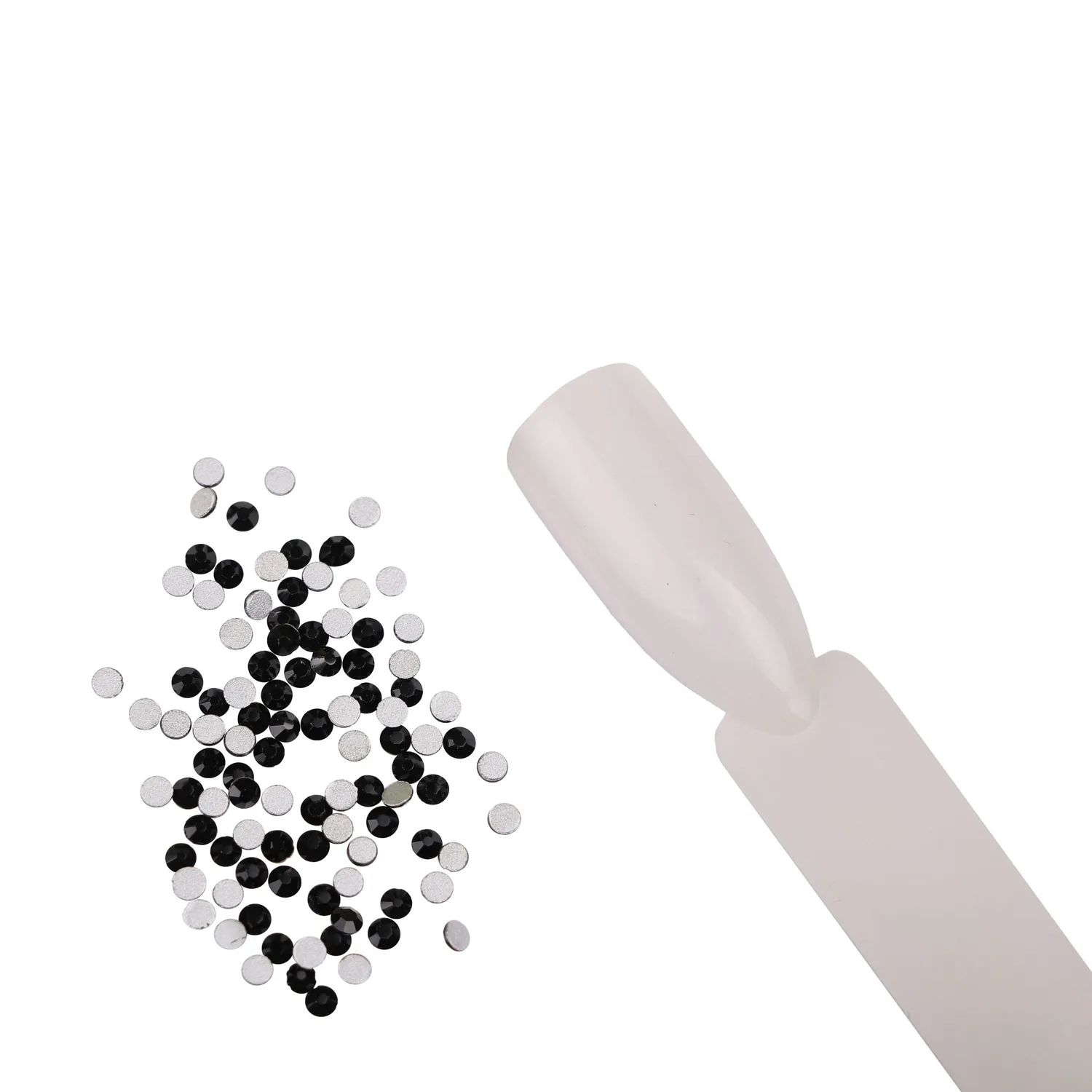 Komilfo strass Jet Black misura 5 100 pezzi nero intenso