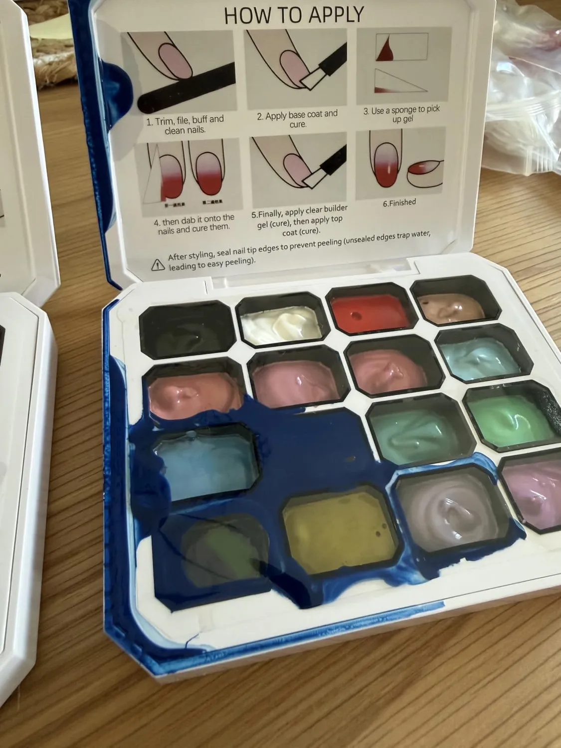 Jodsone Set Gel Ombré 32 colori + spugne e pennelli