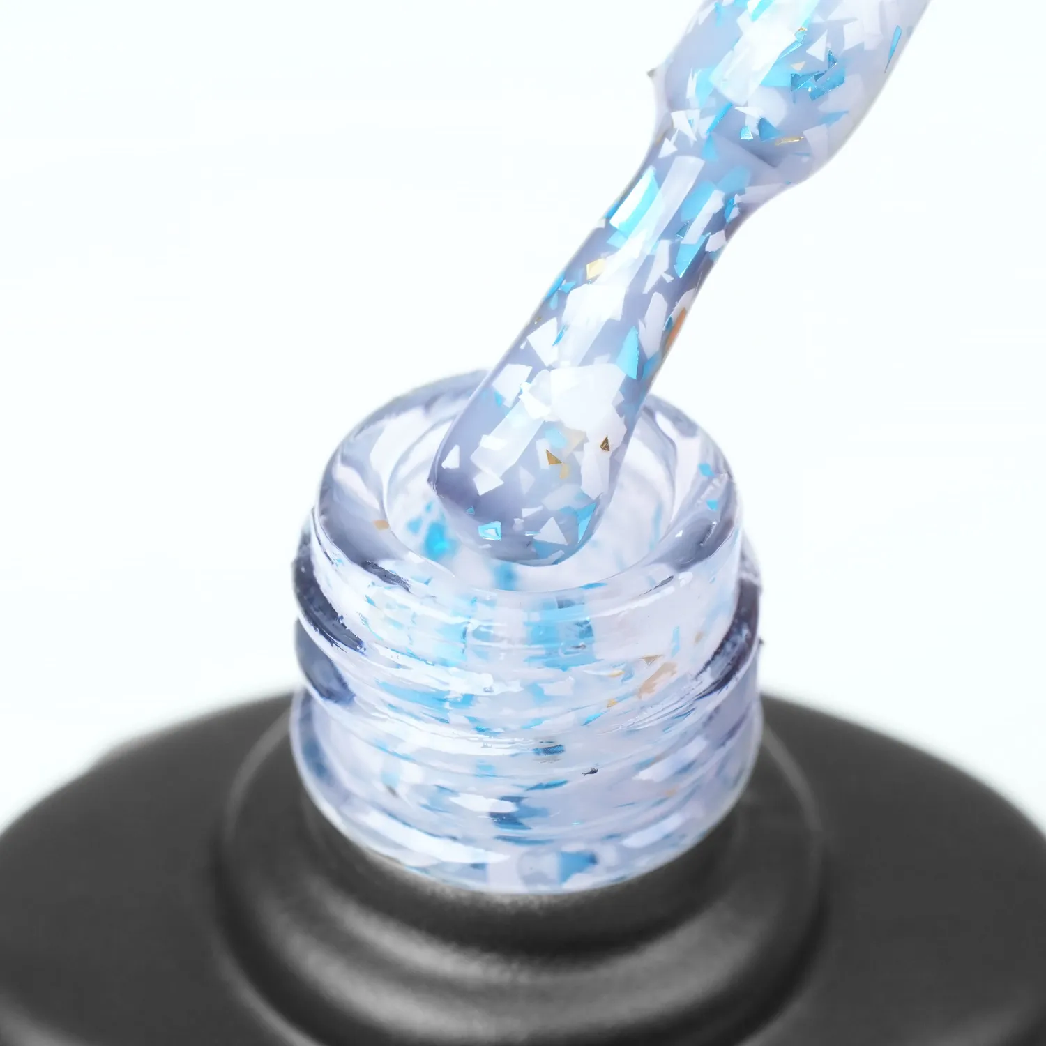 Komilfo Glassy Base GB004 base unghie 8 ml flakes