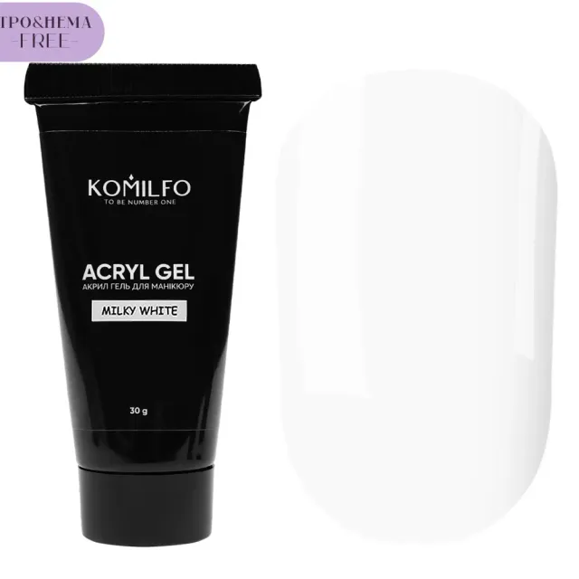 Komilfo Acryl Gel Milky White acrygel 30 g bianco latte