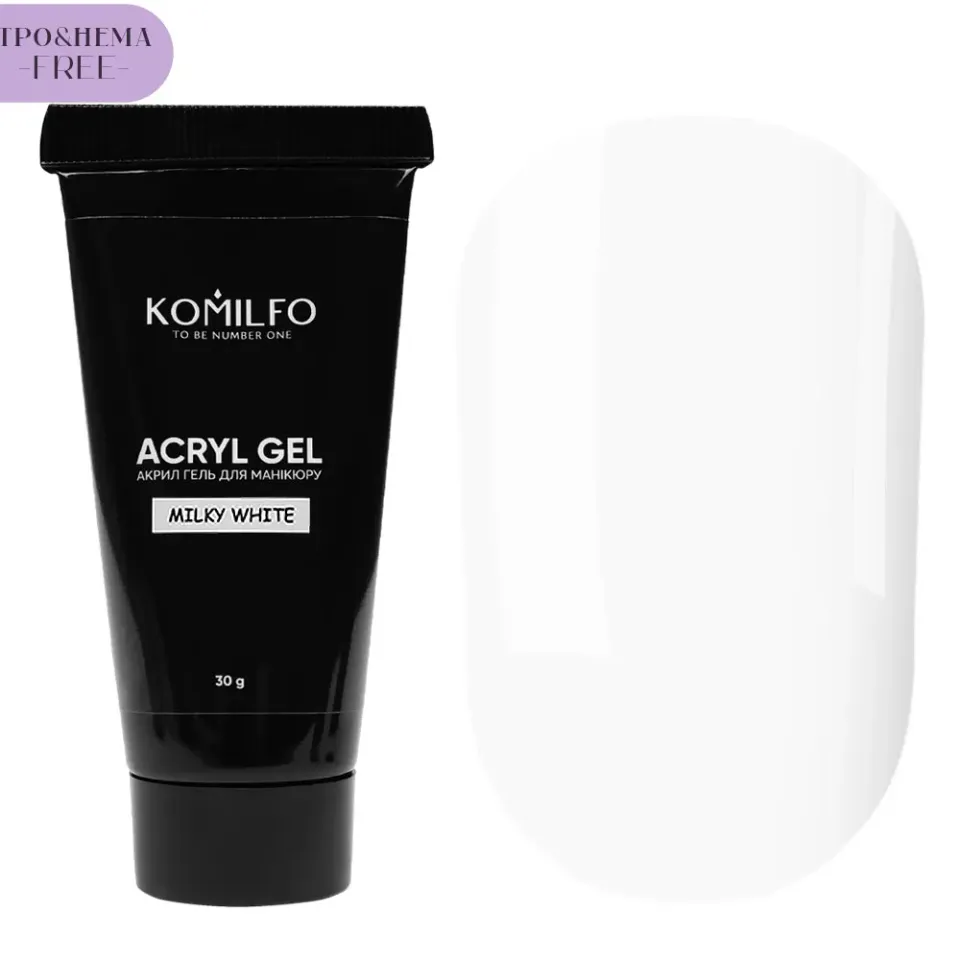 Komilfo Acryl Gel Milky White acrygel 30 g bianco latte