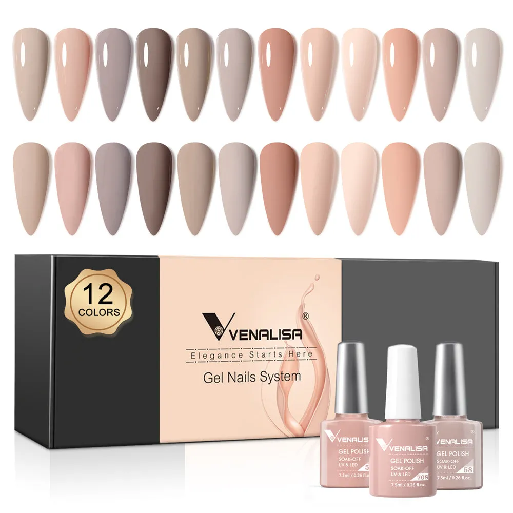Venalisa smalto semipermanente kit 12 colori 7,5ml TPO free