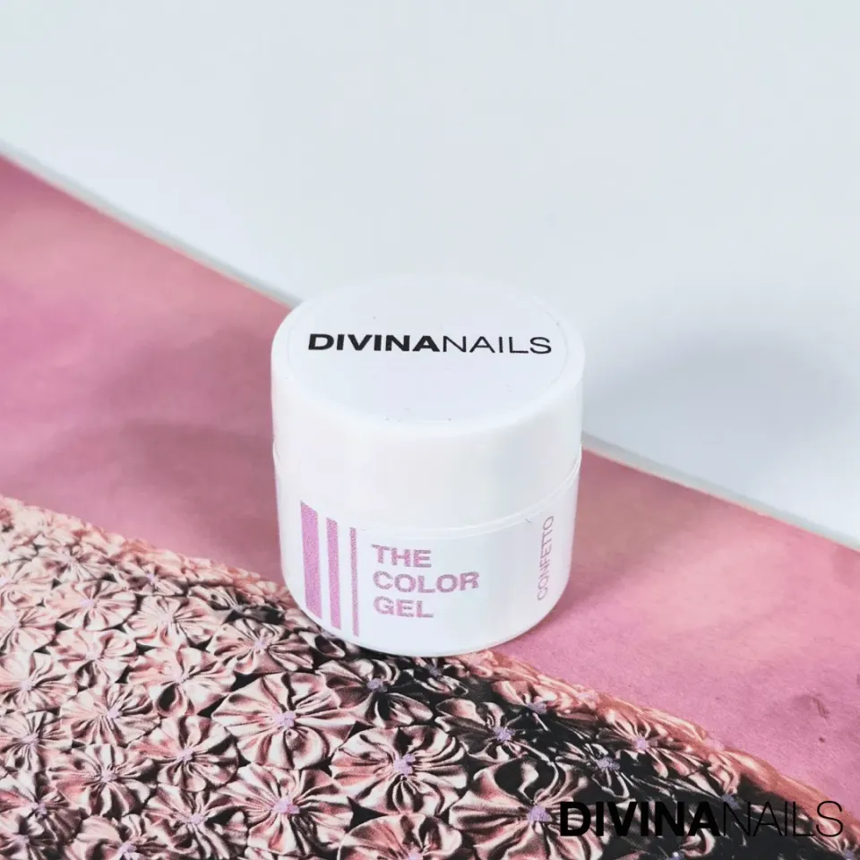 Diva Nails The Color Gel Confetto gel rosa 5ml coprente