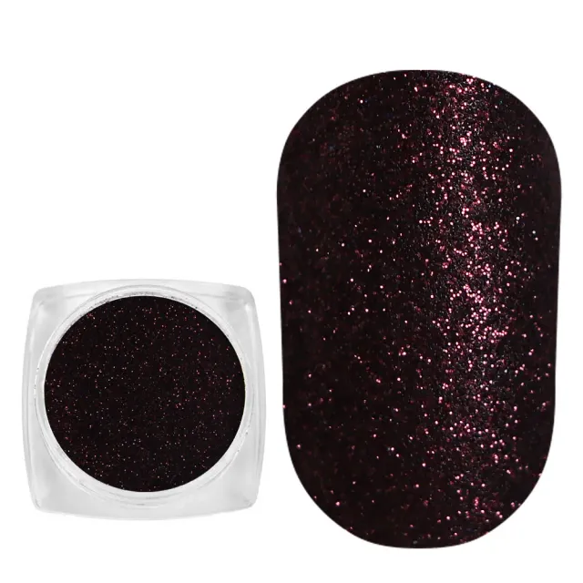 Komilfo Glitter 060 decorazione unghie 2,5 g melanzana