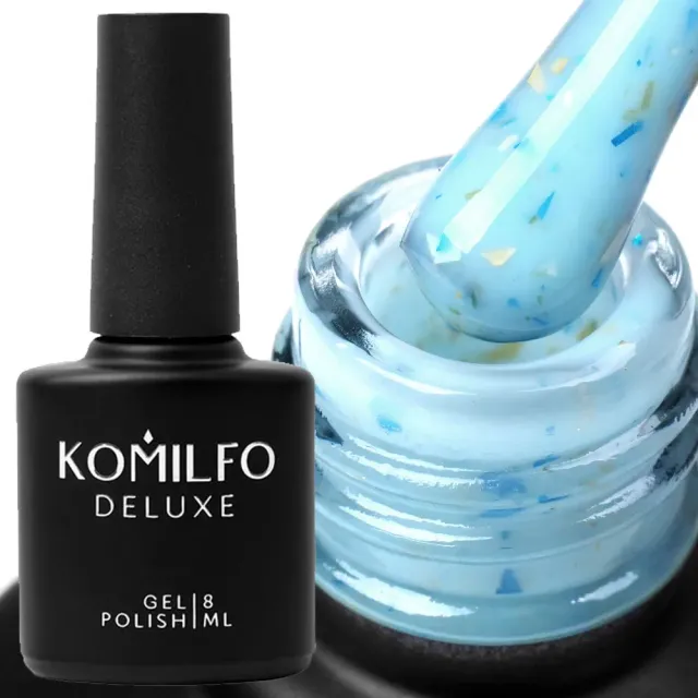 Komilfo Potal Base P010 base semipermanente 8 ml blu oro