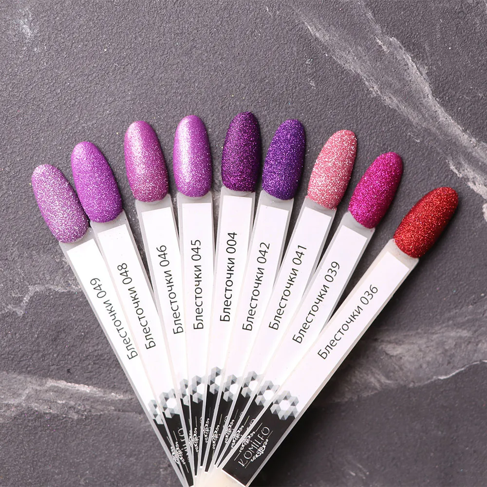 Komilfo 036 glitter unghie 2,5 g rosso brillante micro
