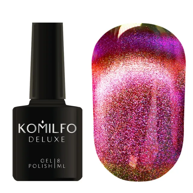 Komilfo 9D Cat's Eye 003 smalto magnetico 8 ml viola rame