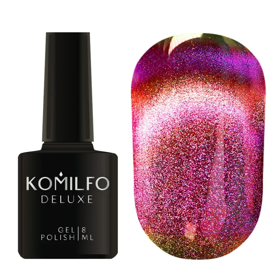 Komilfo 9D Cat's Eye 003 smalto magnetico 8 ml viola rame