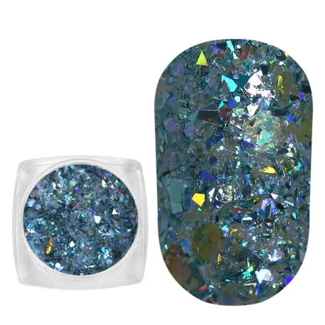 Komilfo MIX Chameleon 006 glitter unghie 1,5 g turchese blu