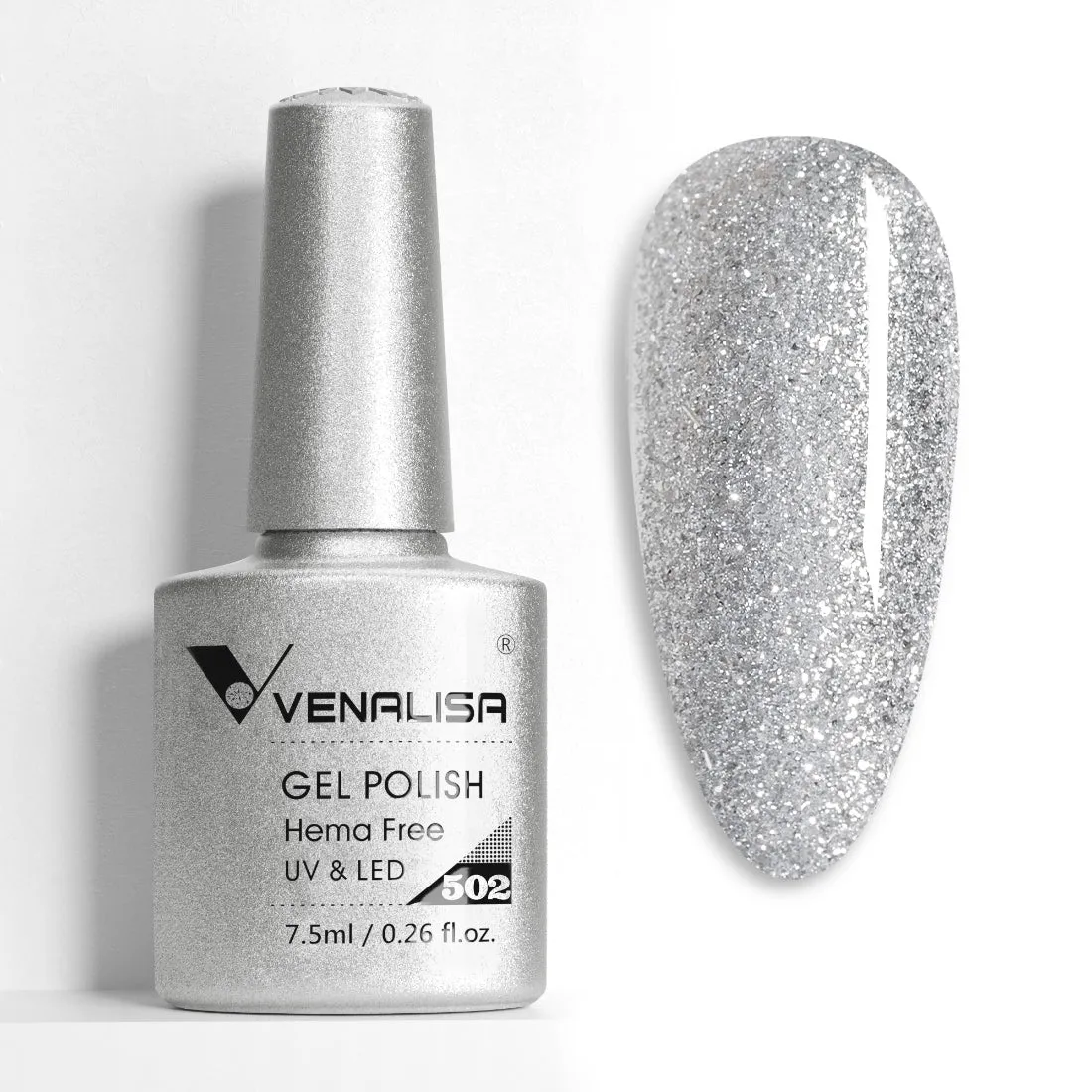 Venalisa Glitter Smalto Gel 7,5ml Brillante