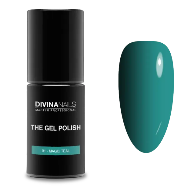 Diva Nails The Gel Polish 91 Magic Teal semipermanente 8ml verde