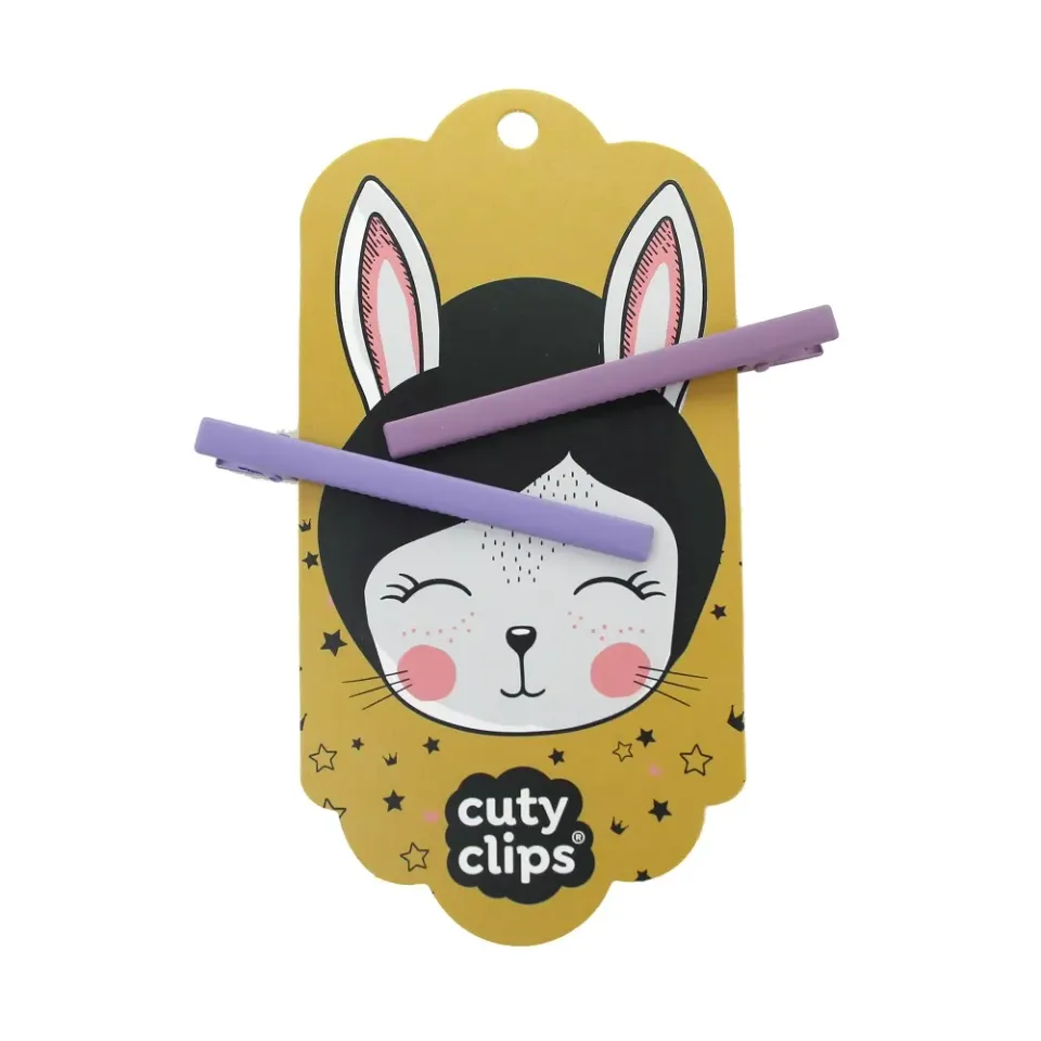 Snails Cuty Clips Moon Rabbit mollette viola 2 pz