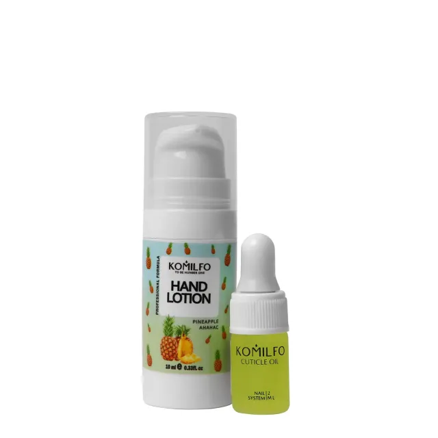 Komilfo Pineapple kit mani 10 ml + olio cuticole 2 ml agrumi