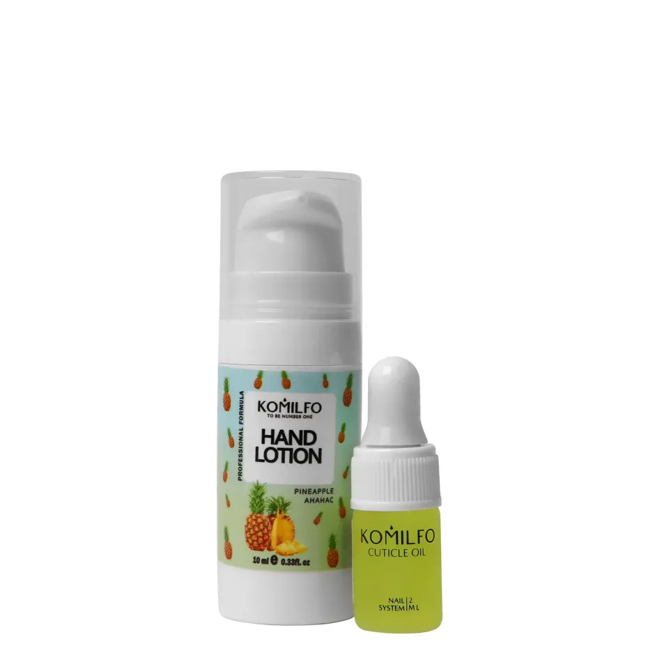 Komilfo Pineapple kit mani 10 ml + olio cuticole 2 ml agrumi