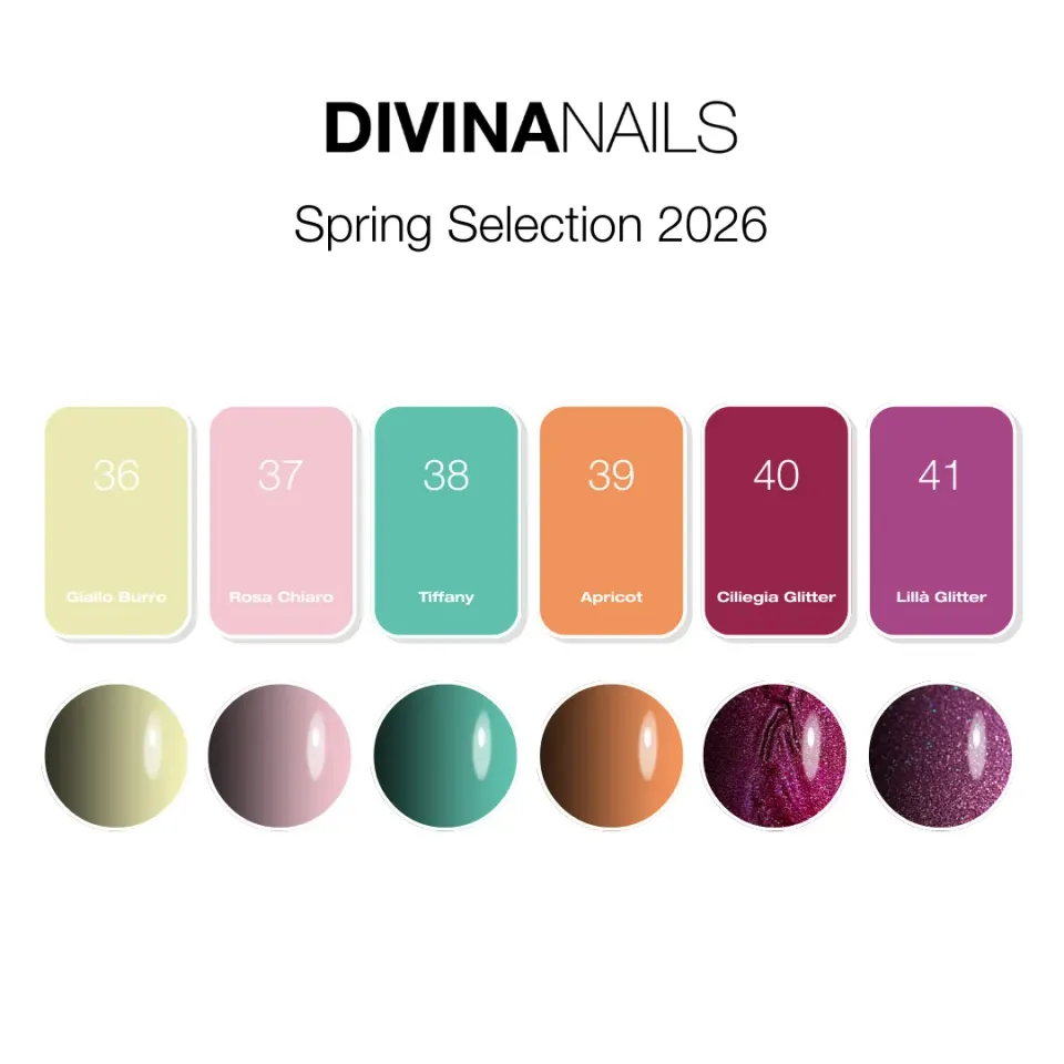 Diva Nails Spring Selection 2026 set 6 semipermanenti 12ml