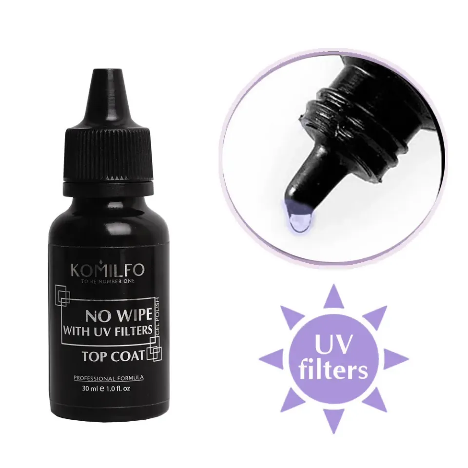 Komilfo No Wipe UV Top top unghie senza dispersione 30 ml