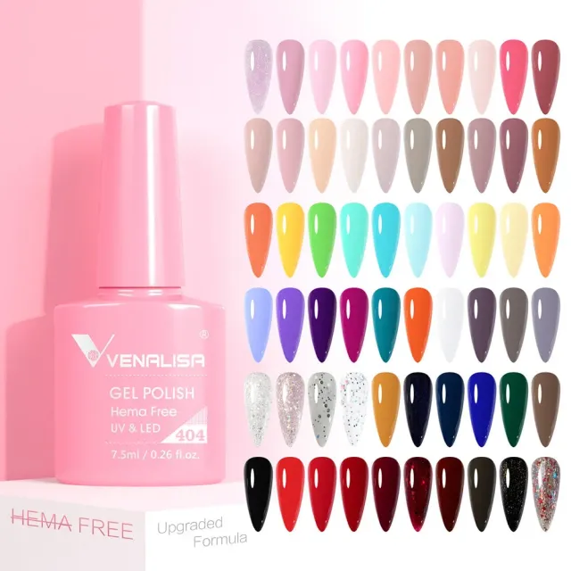 Venalisa 455 Smalto Gel 7,5ml Colore Pieno Unghie