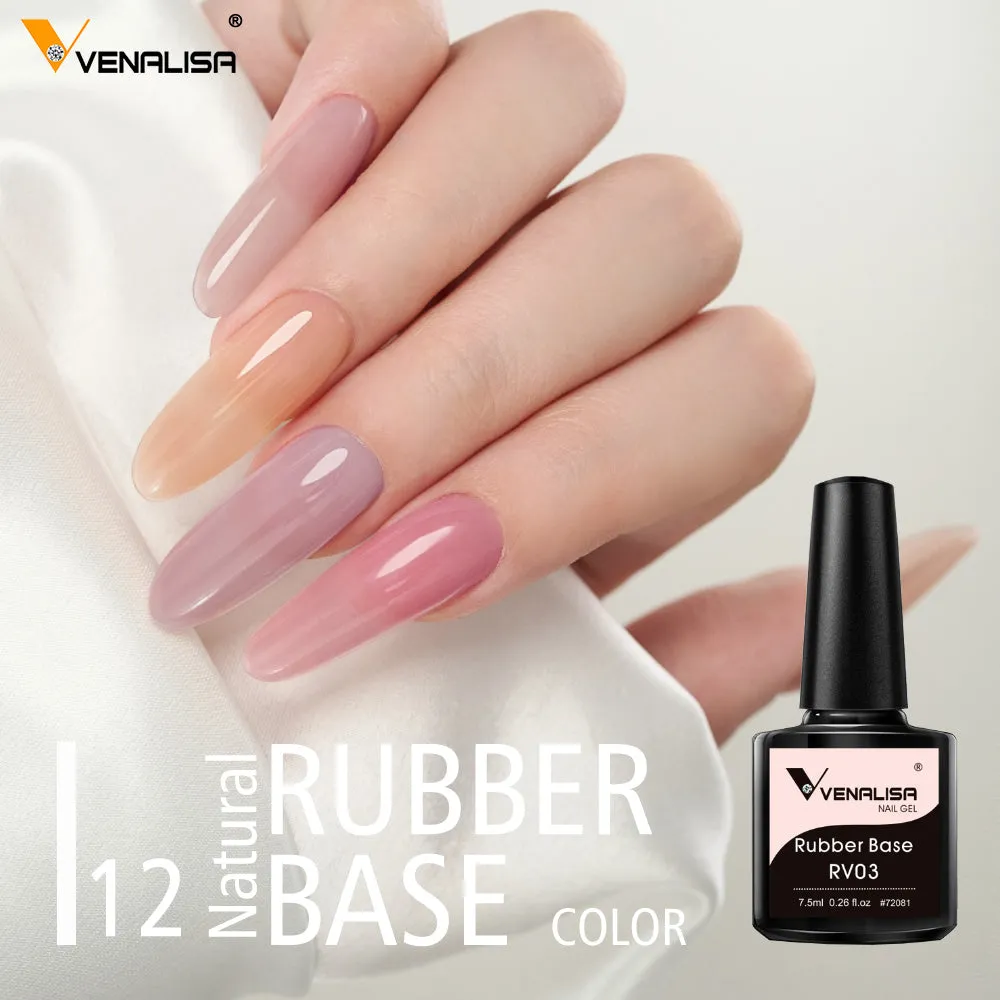 Venalisa H451 rubber base colorata semipermanente 12 pezzi