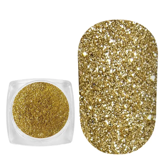 Komilfo Spangles 109 glitter unghie 2,5 g oro chiaro 0,08 mm
