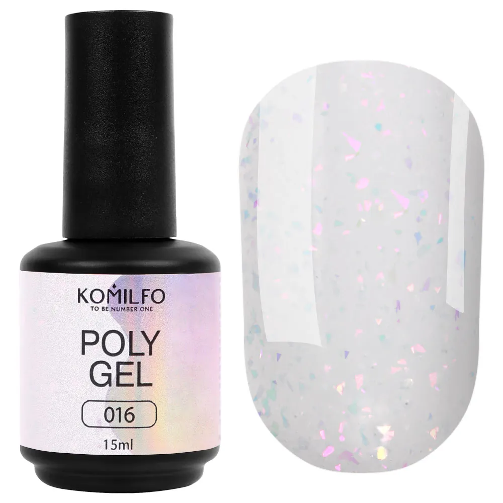 Komilfo PolyGel 016 gel unghie 15 ml rinforzante
