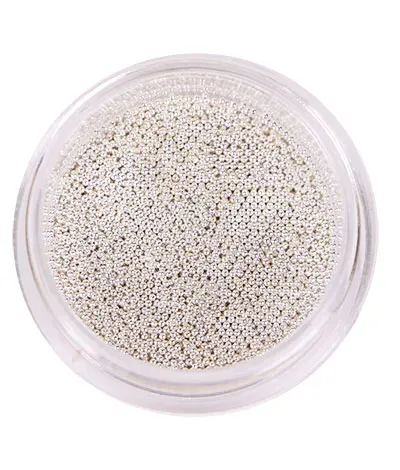 Komilfo Bouillons microperle unghie 0,6 mm argento