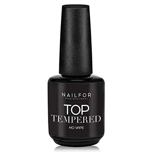 Nailfor Tempered Top Coat Sigillante No Wipe 15ml extra lucido