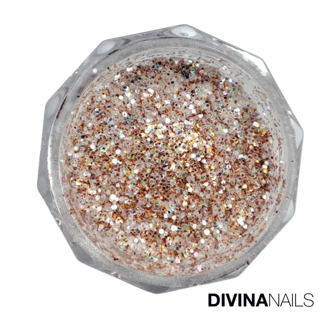Diva Nails Holo Aurora Gigante Rossa polvere glitter 2g oro