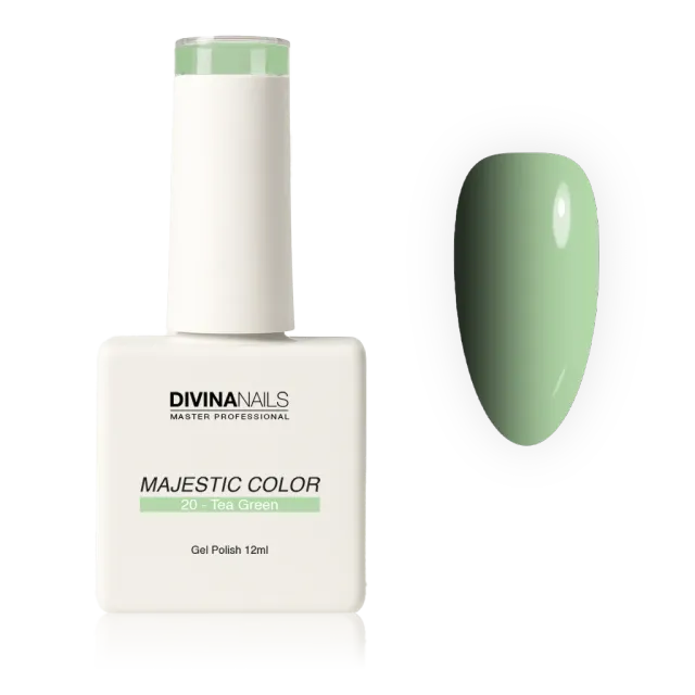 Divina Nails Majestic Color 20 Tea Green semipermanente 12ml pastello