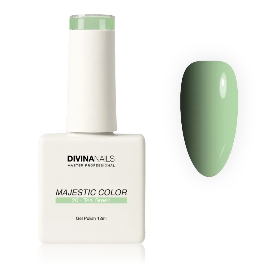 Divina Nails Majestic Color 20 Tea Green semipermanente 12ml pastello