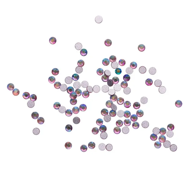 Komilfo strass unghie Lt Amethyst AB taglia 4 100pz lilla