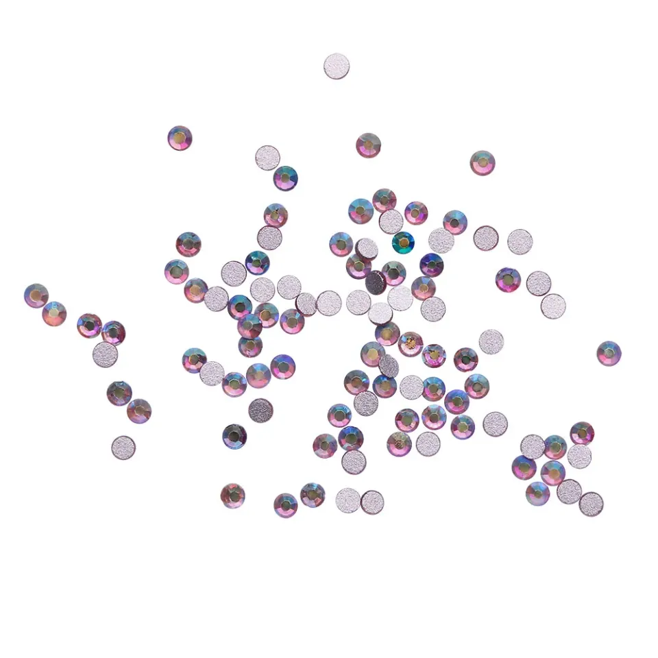 Komilfo strass unghie Lt Amethyst AB taglia 4 100pz lilla