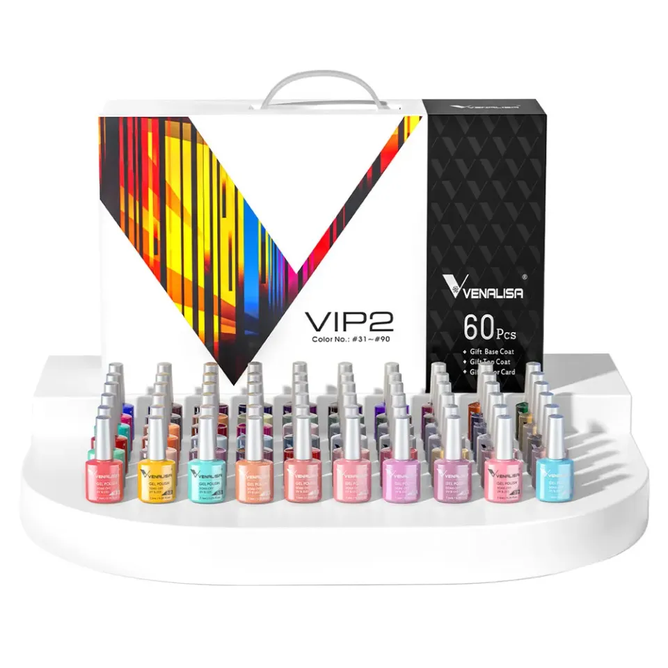 Venalisa VIP2 kit smalti gel 60 colori 7,5ml completo
