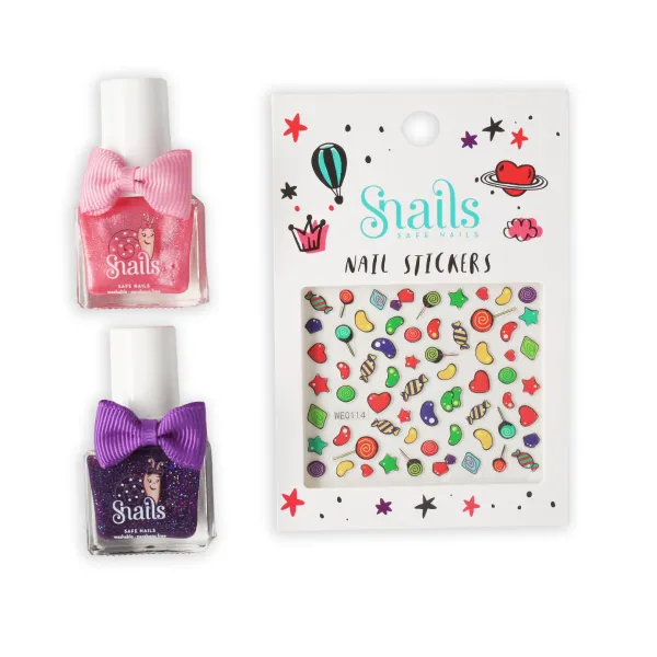 Snails Friends Candy Carnival set smalti + sticker