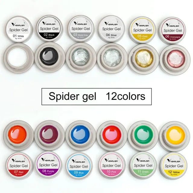 Venalisa Spider Gel Z0718 painting gel 12pz effetto filo