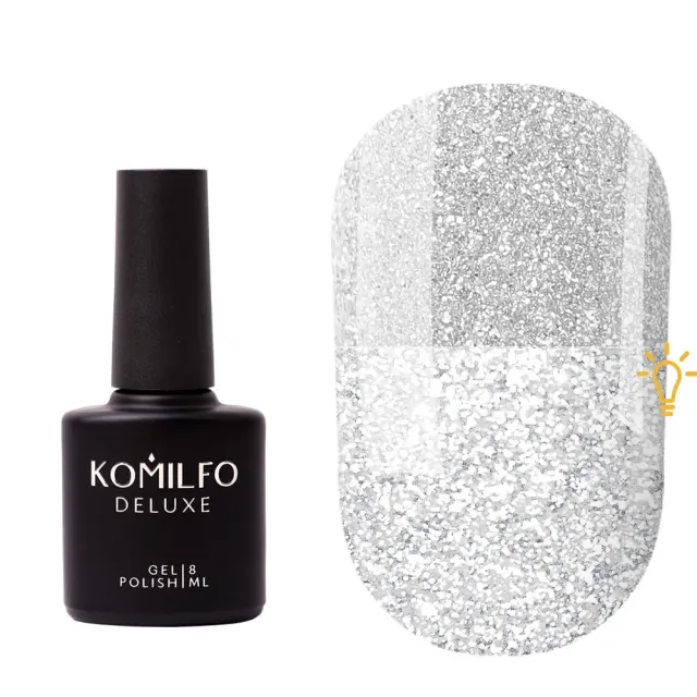 Komilfo Luminous Base 006 base semipermanente argento riflettente 8 ml