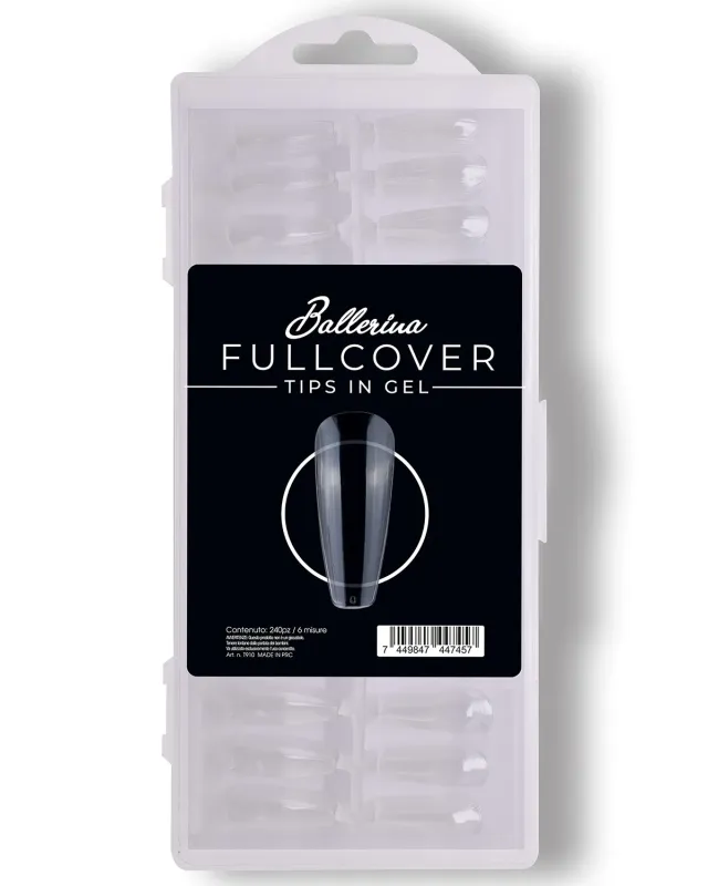 Nailfor Tips Gel Fullcover Ballerina 240pz trasparenti