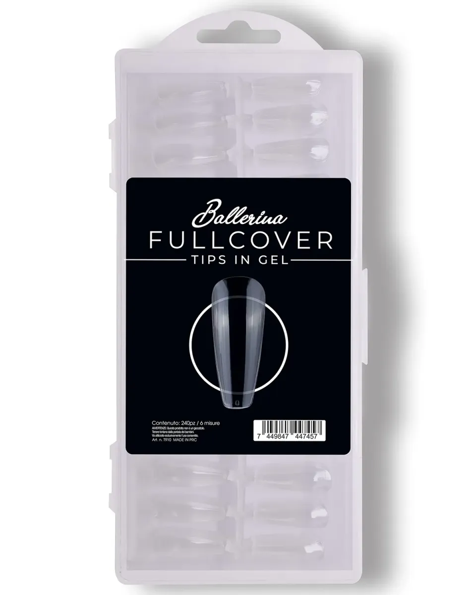 Nailfor Tips Gel Fullcover Ballerina 240pz trasparenti