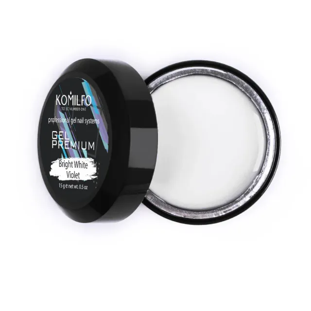 Komilfo Gel Premium Bright White Violet gel 15 g denso