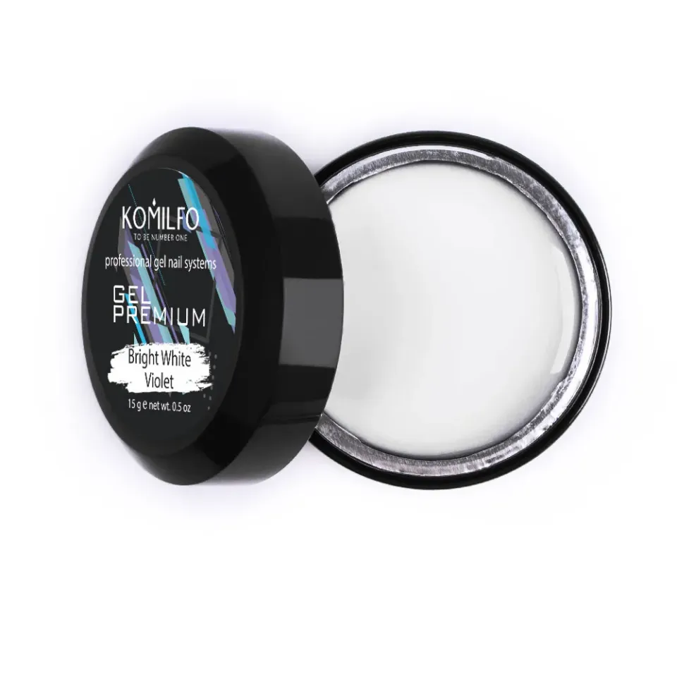 Komilfo Gel Premium Bright White Violet gel 15 g denso