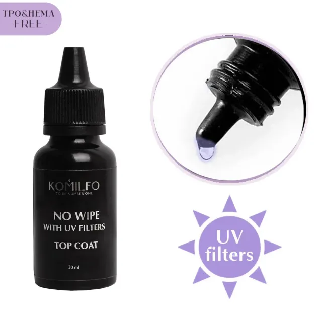 Komilfo No Wipe Top semipermanente UV 30 ml antigiallo