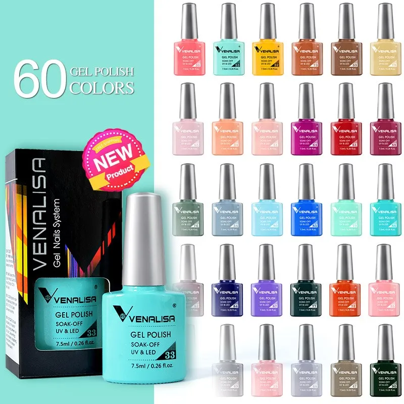 Venalisa VIP2 kit smalti gel 60 colori 7,5ml completo