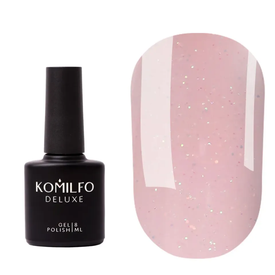 Komilfo Moon Crush 106 base semipermanente 8 ml beige glitter