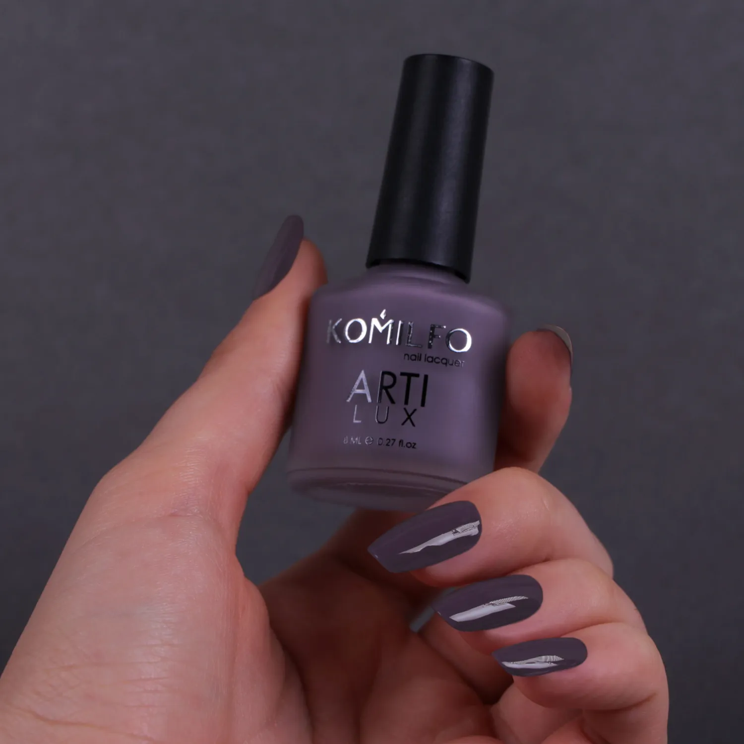 Komilfo ArtiLux 014 smalto unghie 8 ml grigio-viola