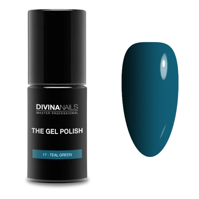 Diva Nails The Gel Polish 17 Teal Green smalto semipermanente 8ml verde