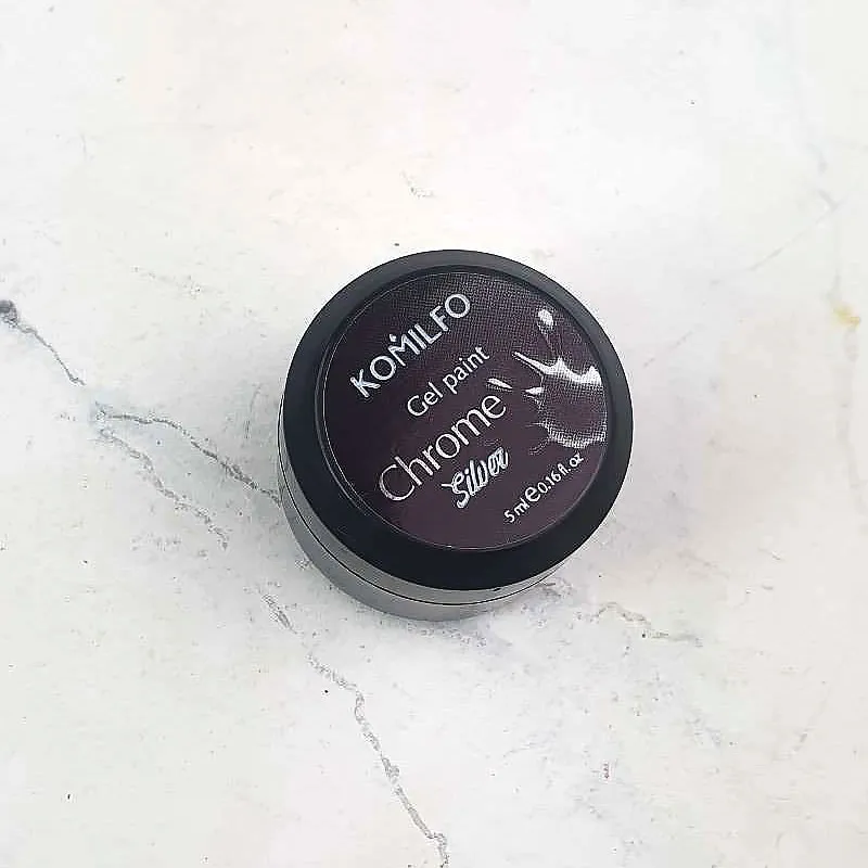 Komilfo Gel Paint Chrome Silver gel 5 ml effetto metallo
