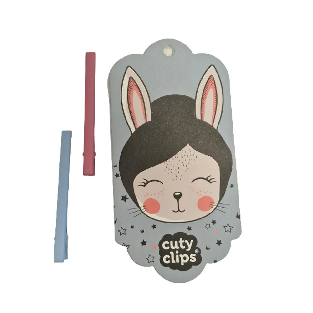 Snails Cuty Clips Moon Rabbit mollette blu rosa 2 pz