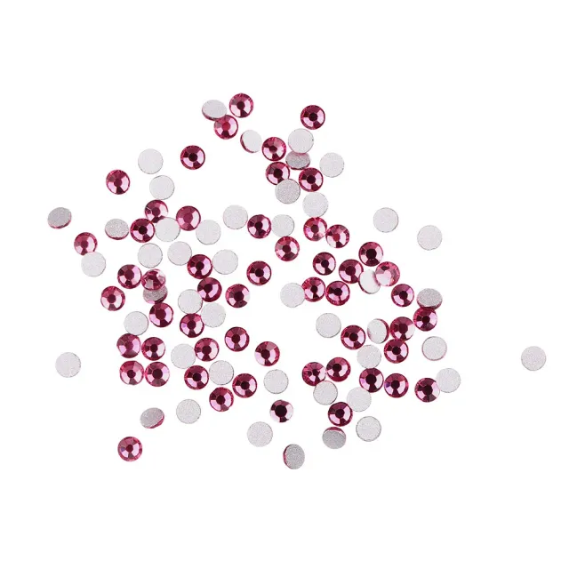 Komilfo strass rosa size 5 decorazione unghie 100 pz