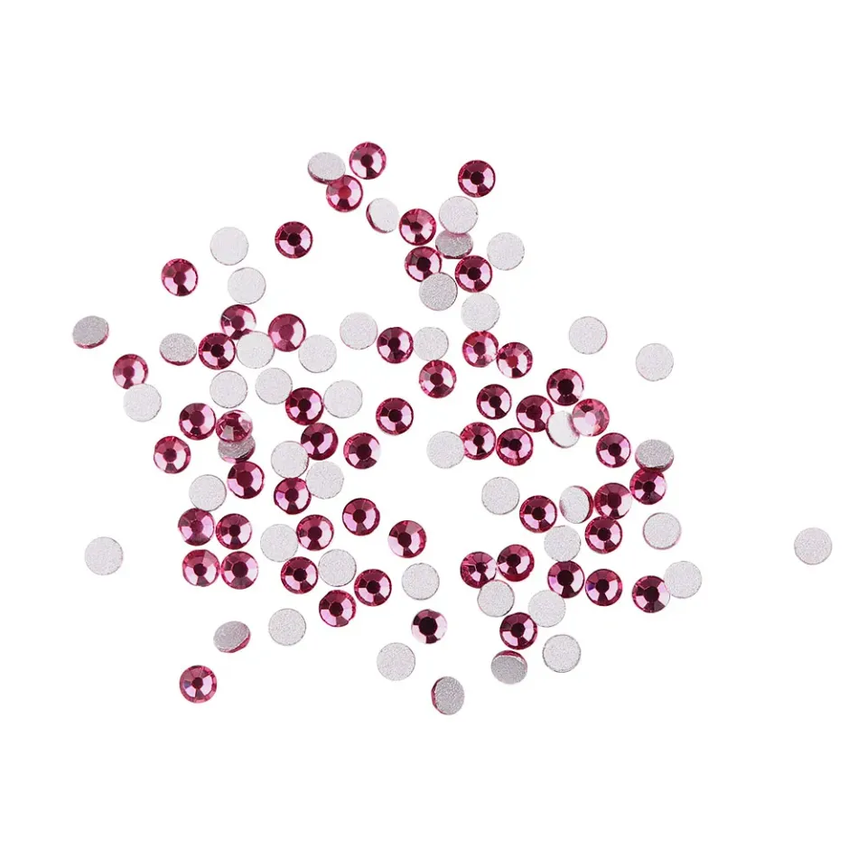 Komilfo strass rosa size 5 decorazione unghie 100 pz