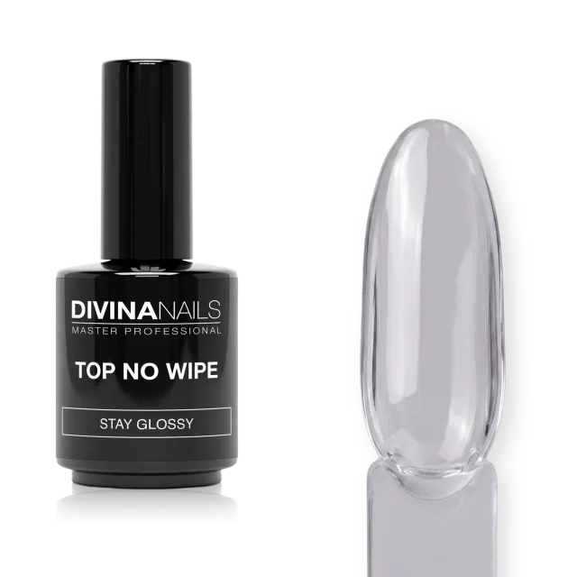 Diva Nails Stay Glossy top coat no wipe 15 ml antigiallo